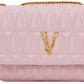 VERSACE PINK VIRTUS SHOULDER BAG