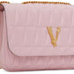 VERSACE PINK VIRTUS SHOULDER BAG