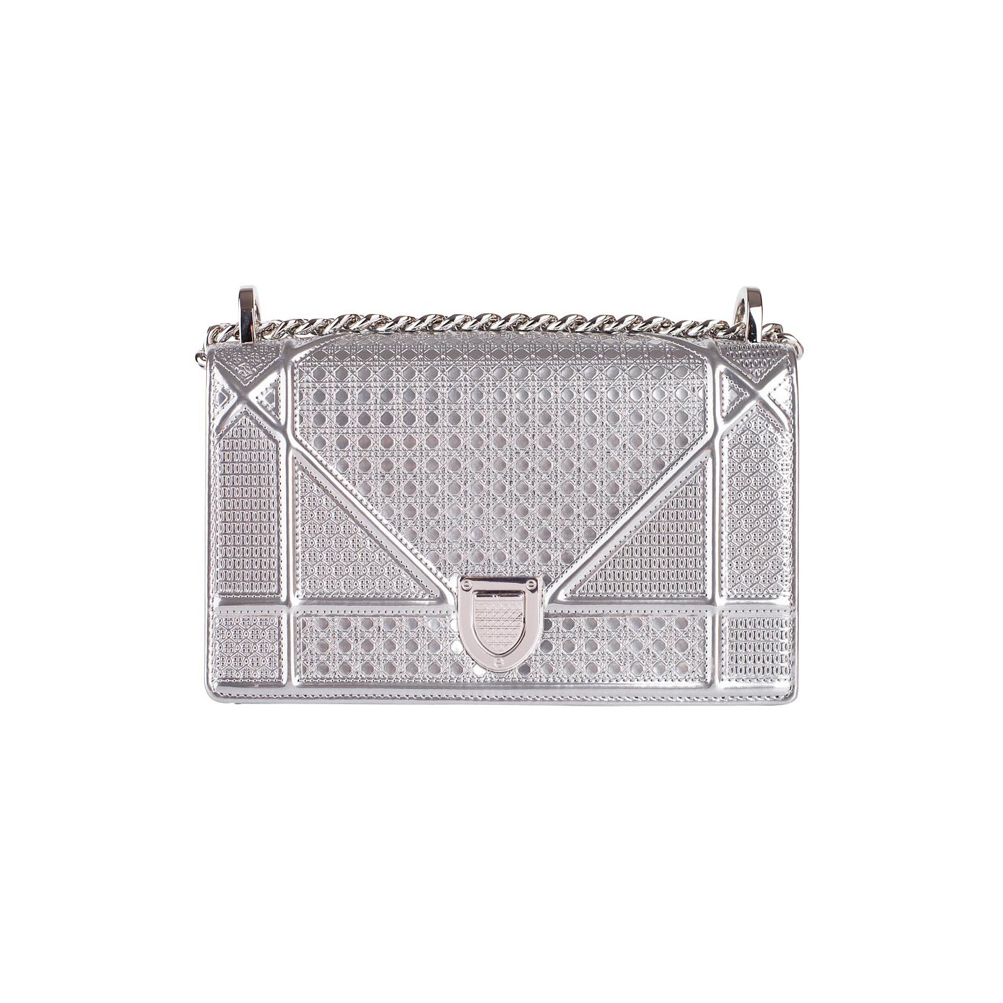 Lady Dior Micro Bag Iridescent Silver  Kaialux